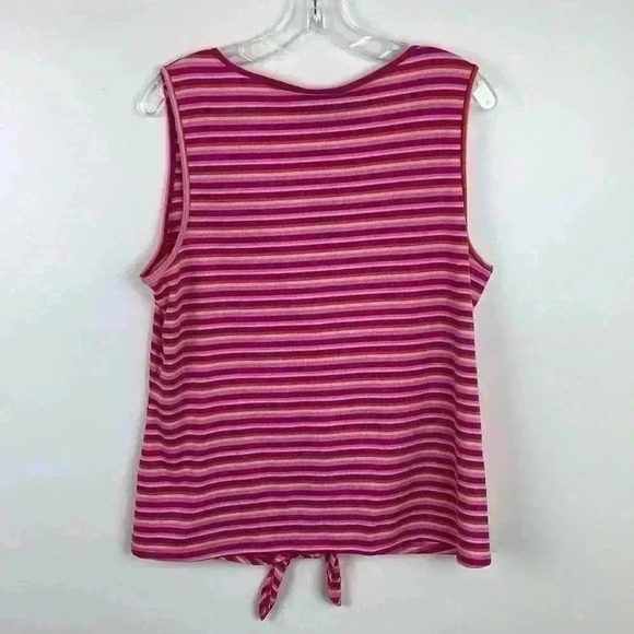 🆕nwt ana striped knit sleeveless top w/ ti… - Picture 2 of 8